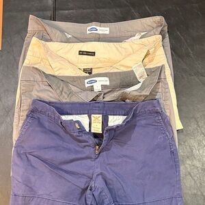 Old Navy Men's Shorts Set - Navy, Beige, Gray